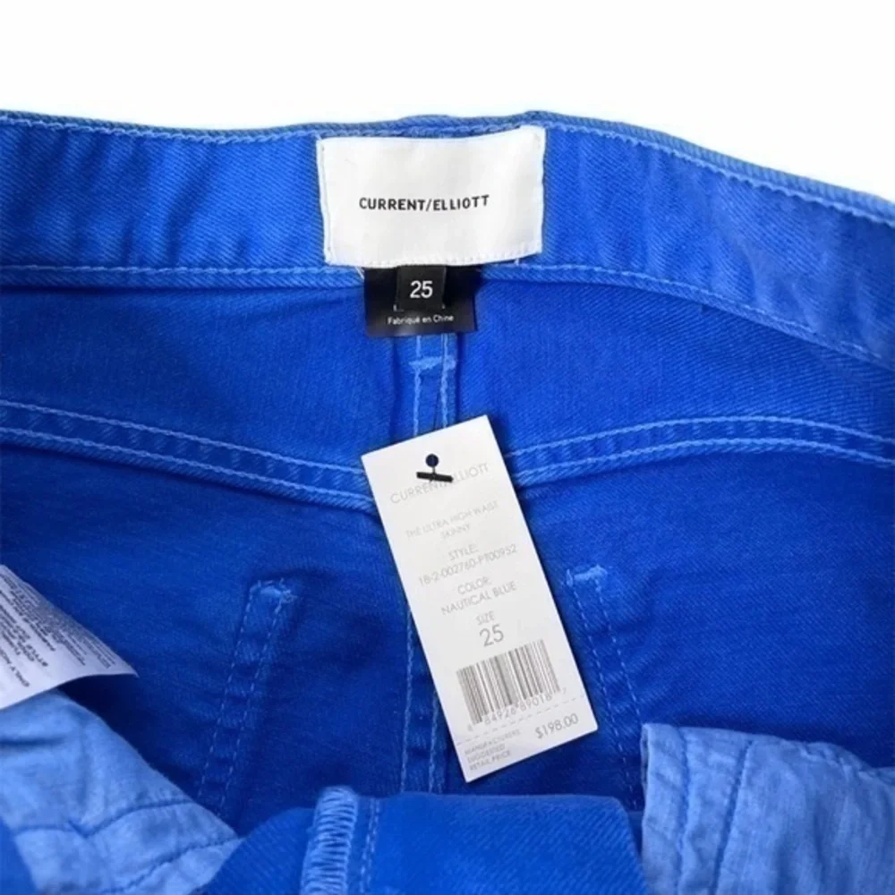 Current Elliott‎ Ultra High Rise Blue Skinny Jeans